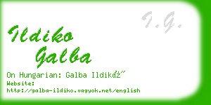 ildiko galba business card